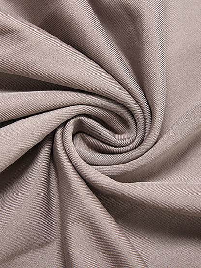 Solid Color Asymmetrical Tie-Waist Maxi Dress