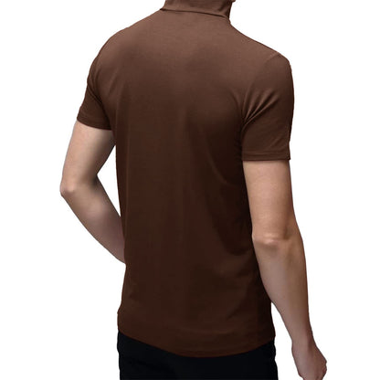 Mens Short Sleeve Turtleneck Tops