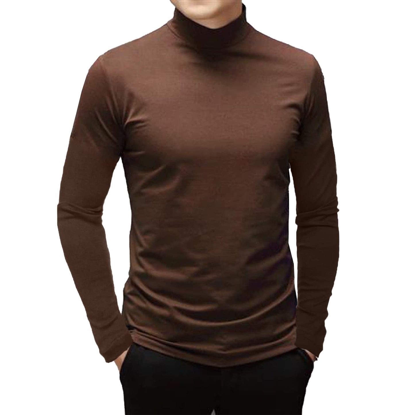 Mens Long Sleeve Turtleneck Tops