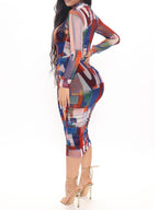 Vestidos midi con tirantes finos y cubierta de malla