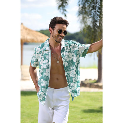 Mens Floral Button Down Shirts