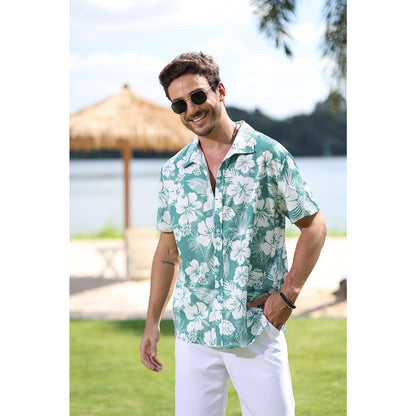 Mens Floral Button Down Shirts