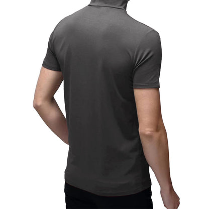 Mens Short Sleeve Turtleneck Tops