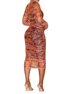Vestidos midi con tirantes finos y cubierta de malla