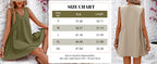 V Neck Sleeveless Loose Mini Dress