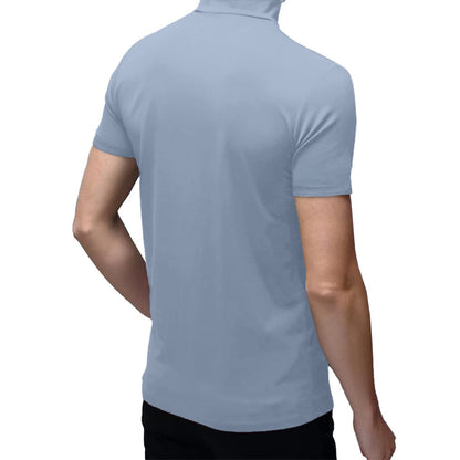Mens Short Sleeve Turtleneck Tops