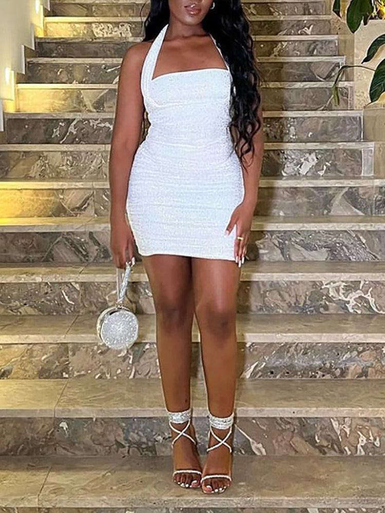 Sparkling Rhinestone Ankle Strap High Heel Sandal