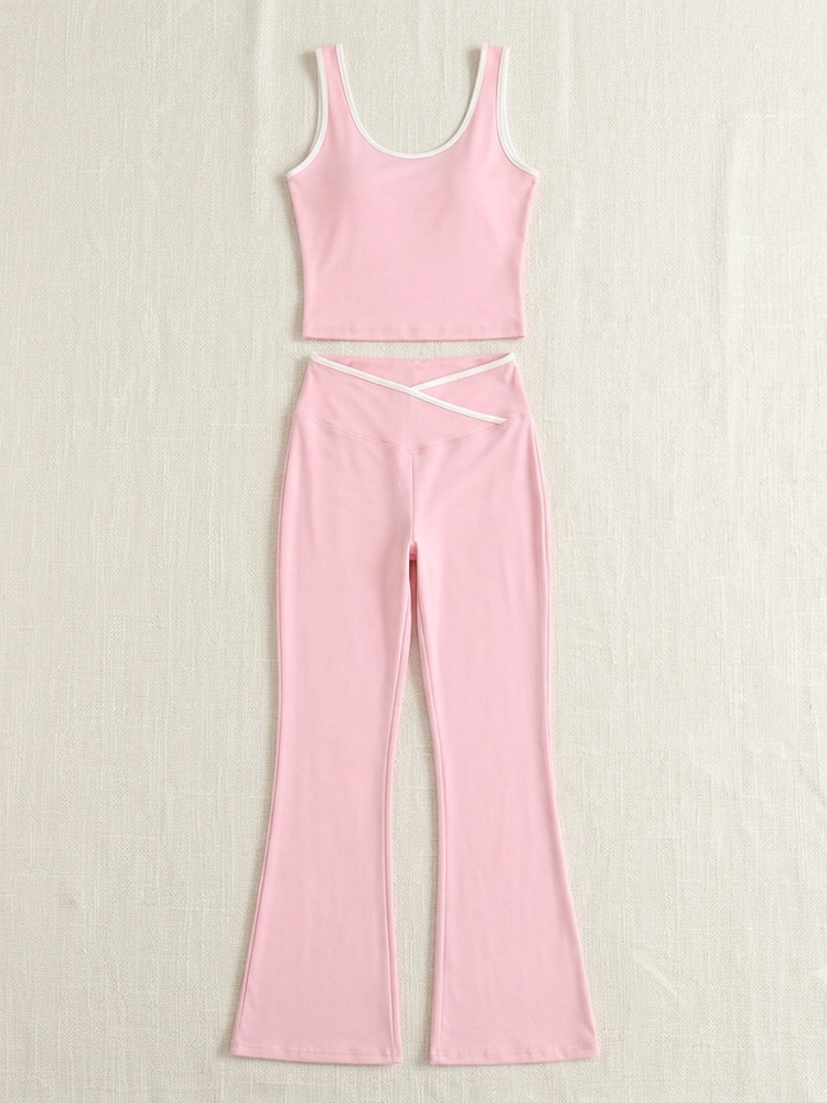 Tank Top Flare Yoga Pants Set