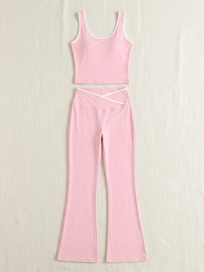 Tank Top Flare Yoga Pants Set
