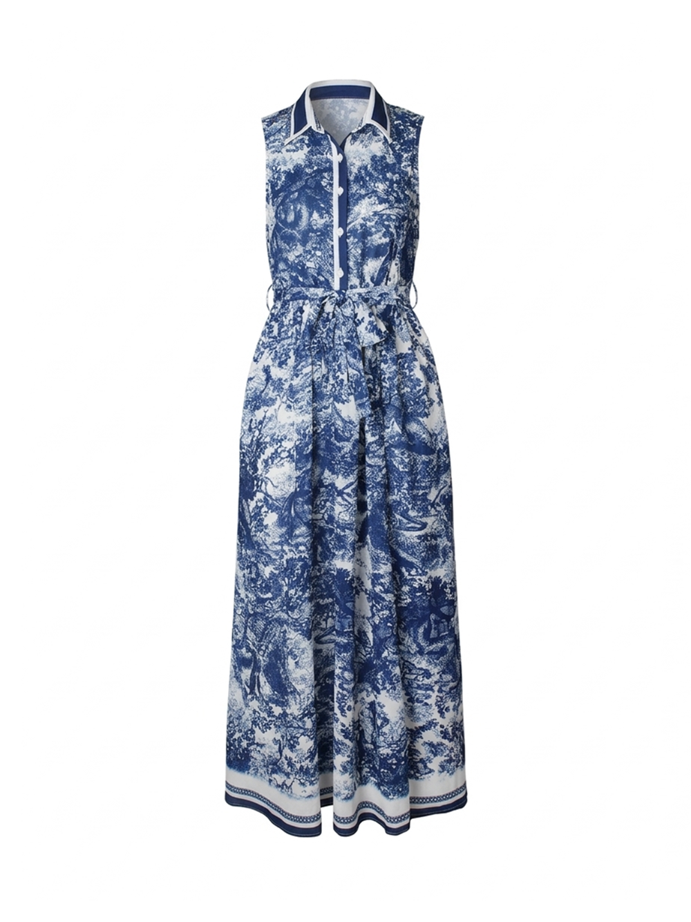 Boho High Slit Printed Maxi Dress
