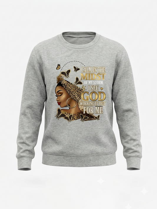 Letter Print Long Sleeve Casual Sweatshirt