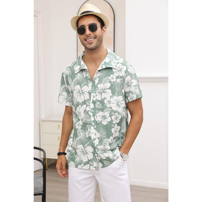 Mens Floral Button Down Shirts
