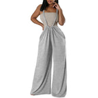 Sleeveless Adjustable Strap Baggy Wide Leg Overalls