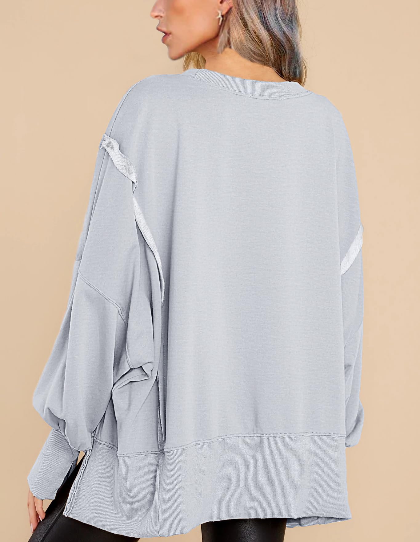 Crew Neck Long Sleeve Pullover Top