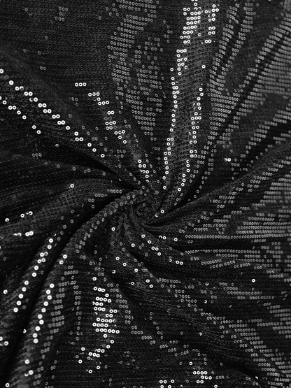 Vestido brillante de cumpleaños con dobladillo de loto y estampado brillante 