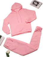 Conjunto de sudadera con capucha y pantalones deportivos con forro polar 
