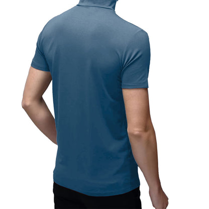 Mens Short Sleeve Turtleneck Tops