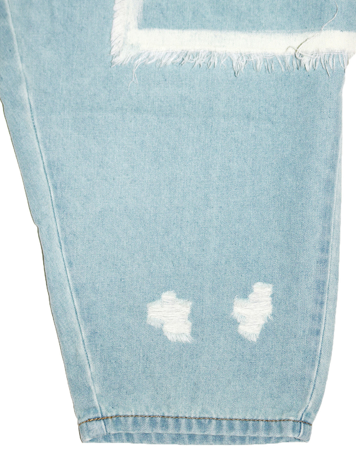 Distressed  Denim Harem Pants