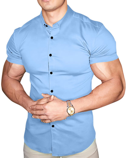 Mens Short Sleeve Button Down Shirts