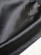 Irregular Loose Batwing Sleeve Silky Button-Up Blouse