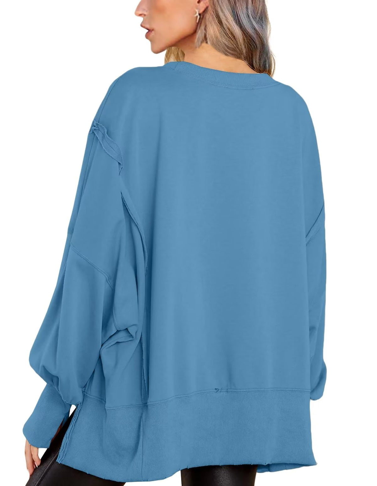 Crew Neck Long Sleeve Pullover Top