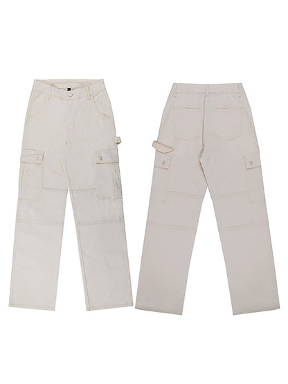 Street-Style Straight Fit Distressed Skinny Jeans