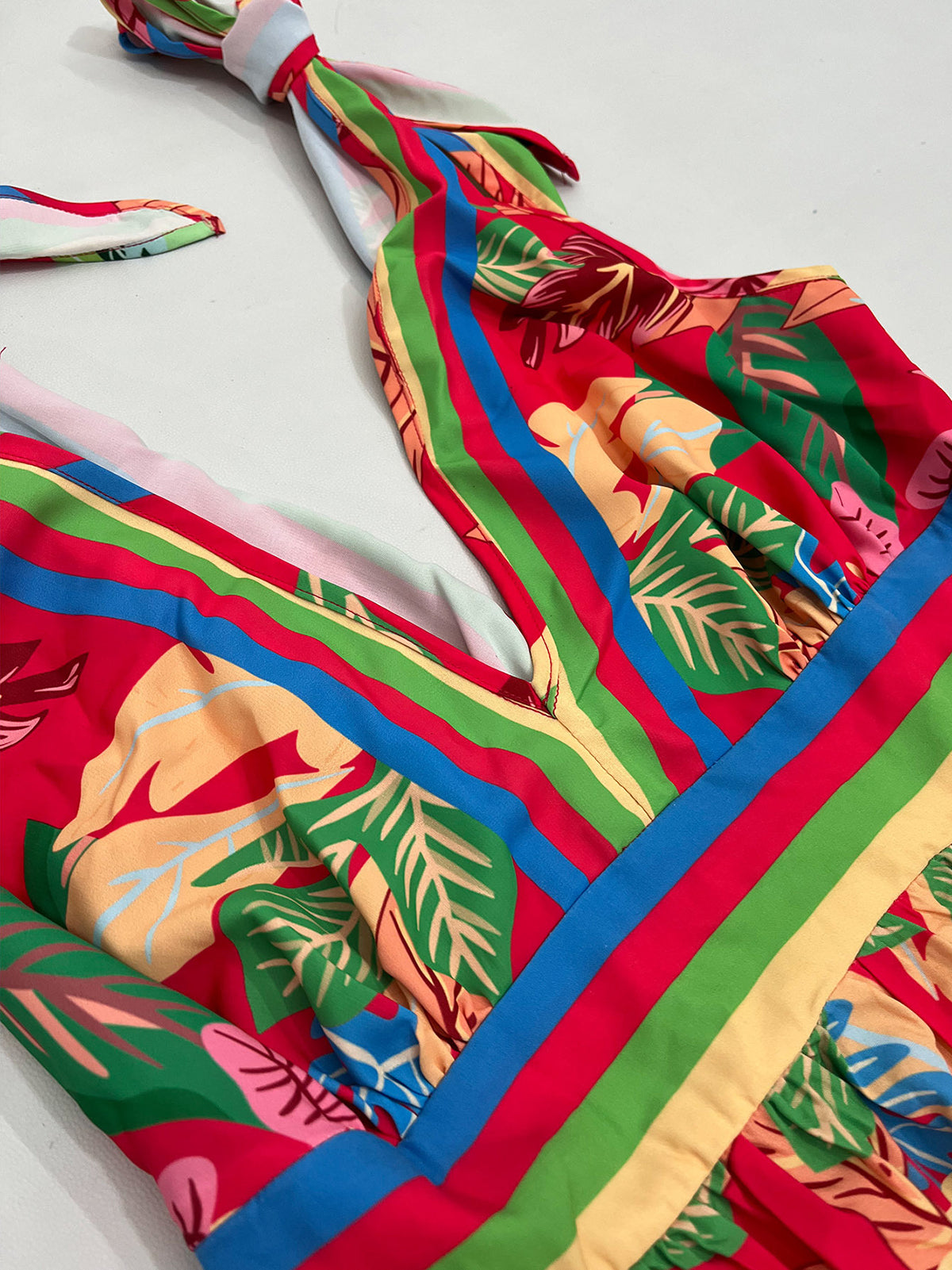 Plus Size Floral Print Strap A-Line Maxi Dress