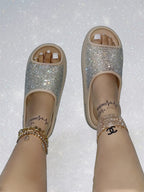 Chanclas de EVA con diamantes brillantes 