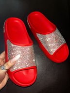 Chanclas de EVA con diamantes brillantes 