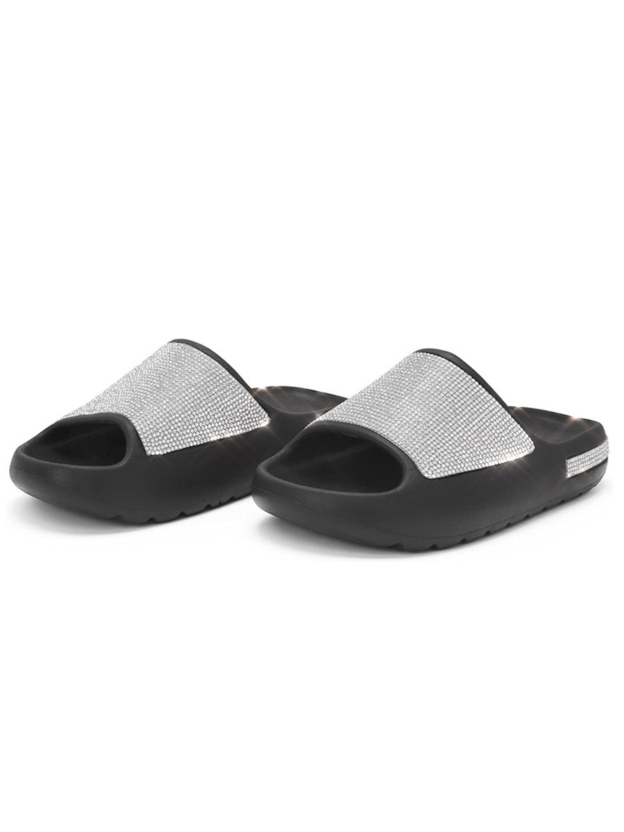 Chanclas de EVA con diamantes brillantes 