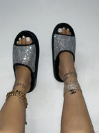 Chanclas de EVA con diamantes brillantes 
