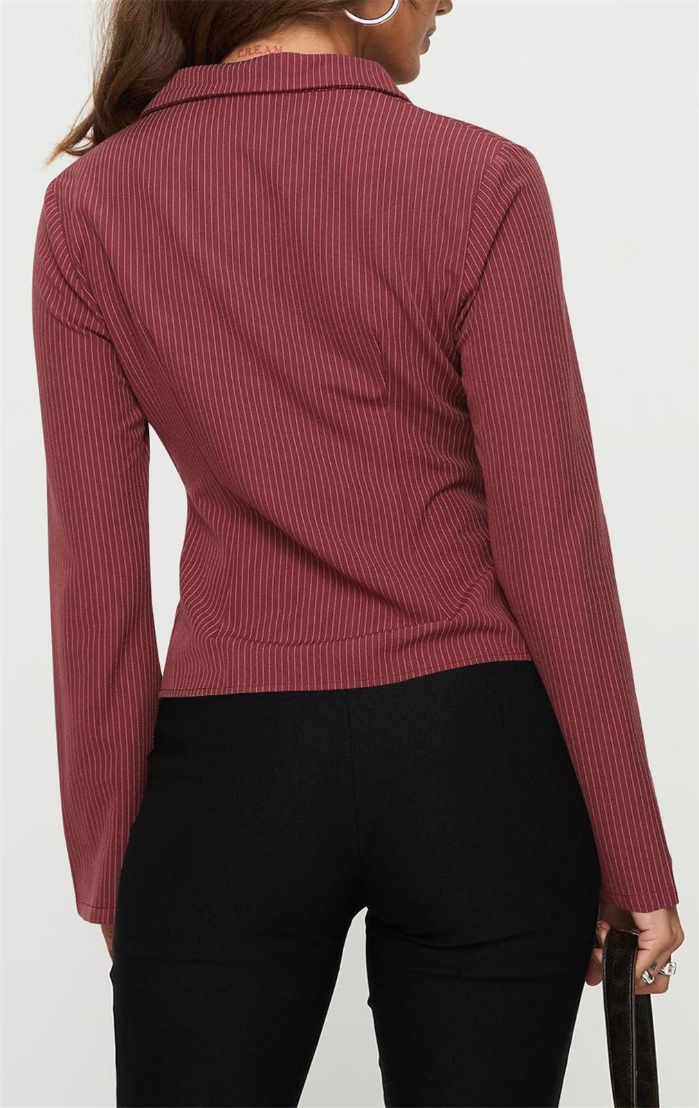 Button Down Long Sleeves Blouses