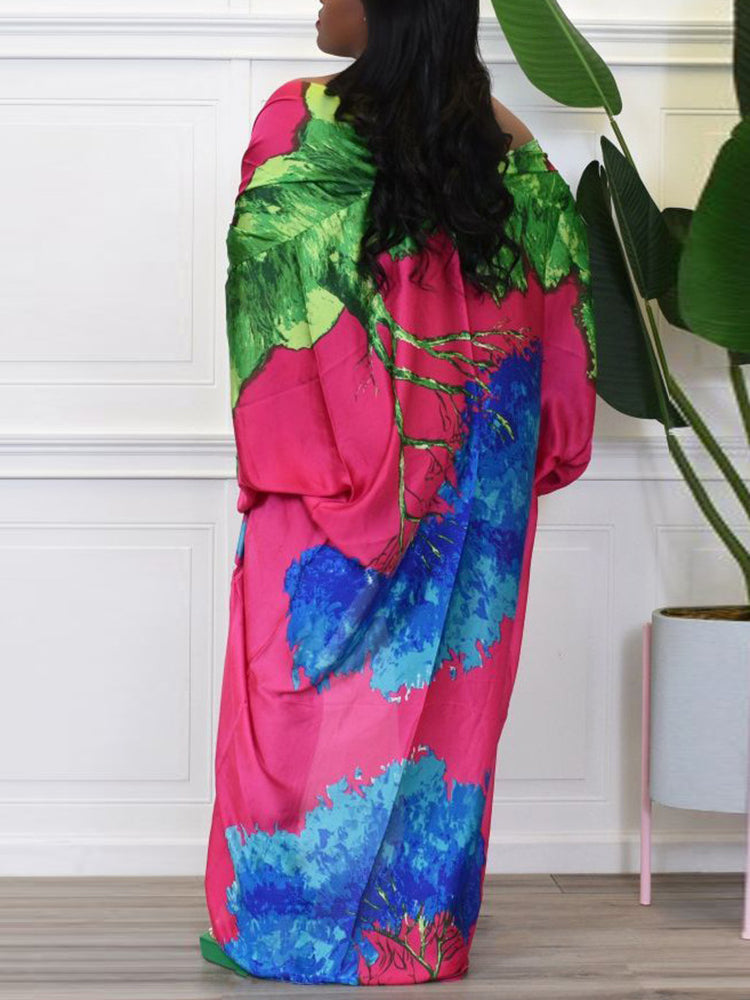 Cárdigan tipo pareo de playa con estampado floral de seda 