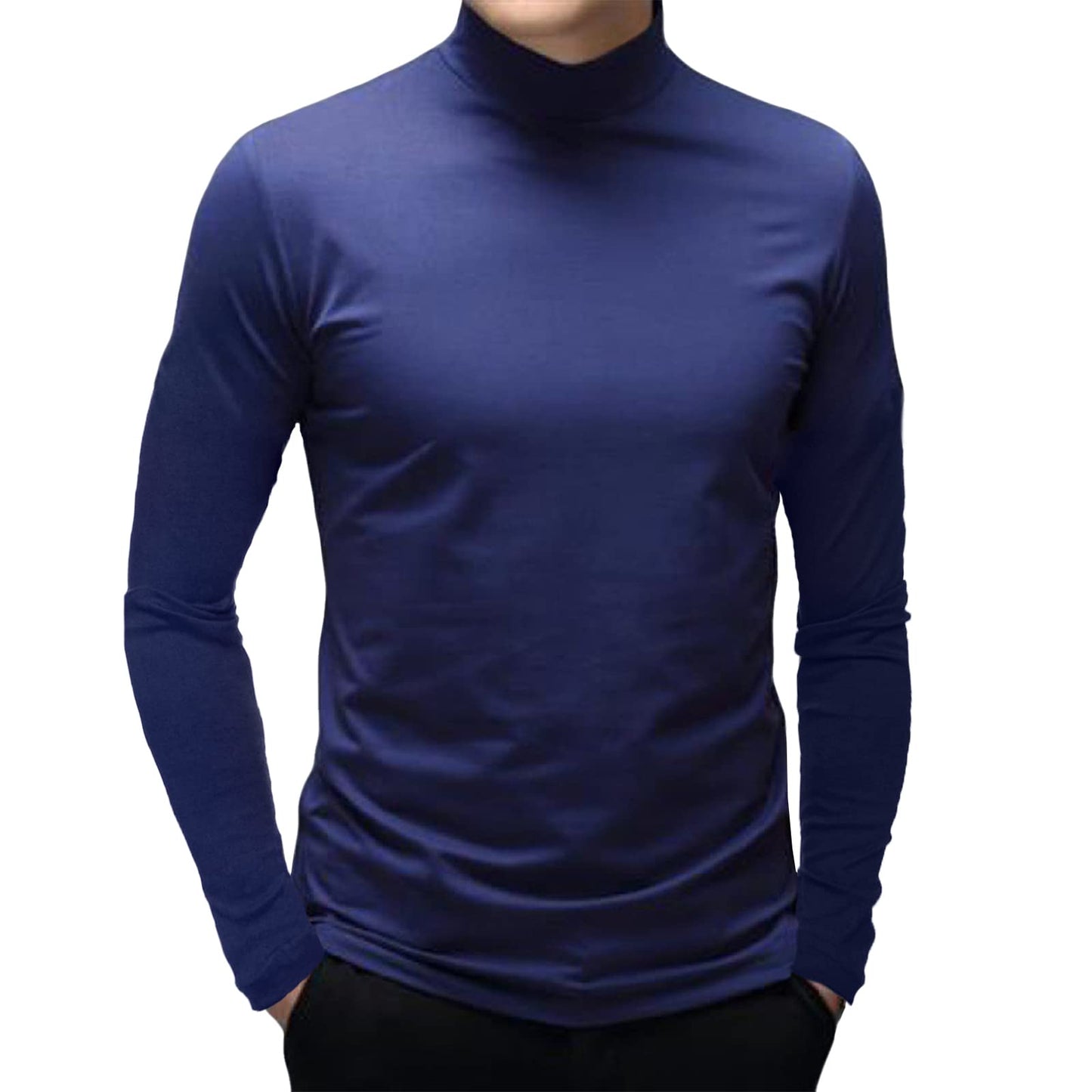 Mens Long Sleeve Turtleneck Tops