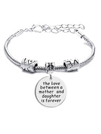 Pulseras de cadena con patrón de letras