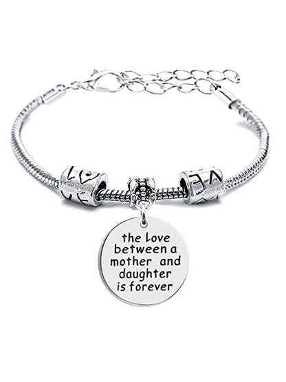 Pulseras de cadena con patrón de letras