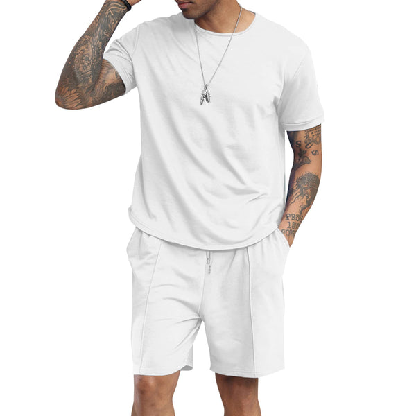 Mens Two Pieces Short Tops and Pants Sets