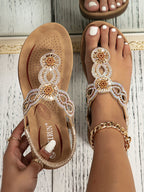 Chanclas folklóricas personalizadas con diamantes de imitación