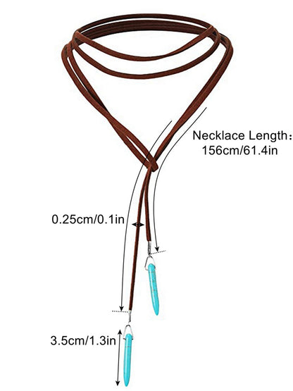 Bohemian Turquoise Earring Bracelet Necklace Sets