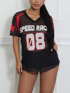 Letter Print Oversized T-Shirt
