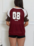 Letter Print Oversized T-Shirt