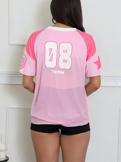 Letter Print Oversized T-Shirt