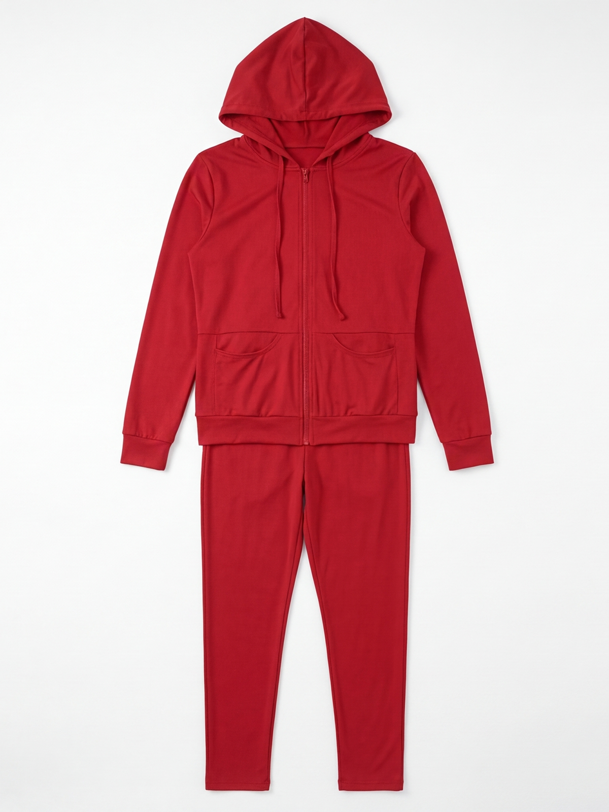 Hooded Zip Jacket Jogger Set