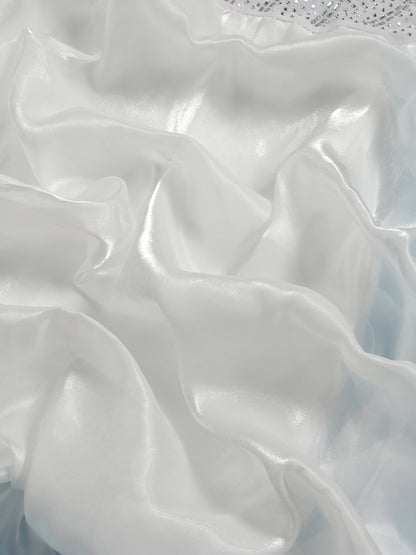 Rhinestone Spaghetti Strap Tulle Layered Dress