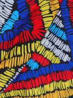 Colorful Print Halter Neck Backless Maxi Dress