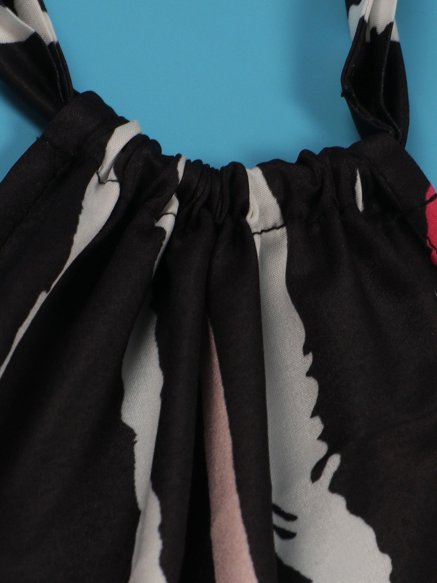 One-Shoulder Striped  Backless Maxi Dress