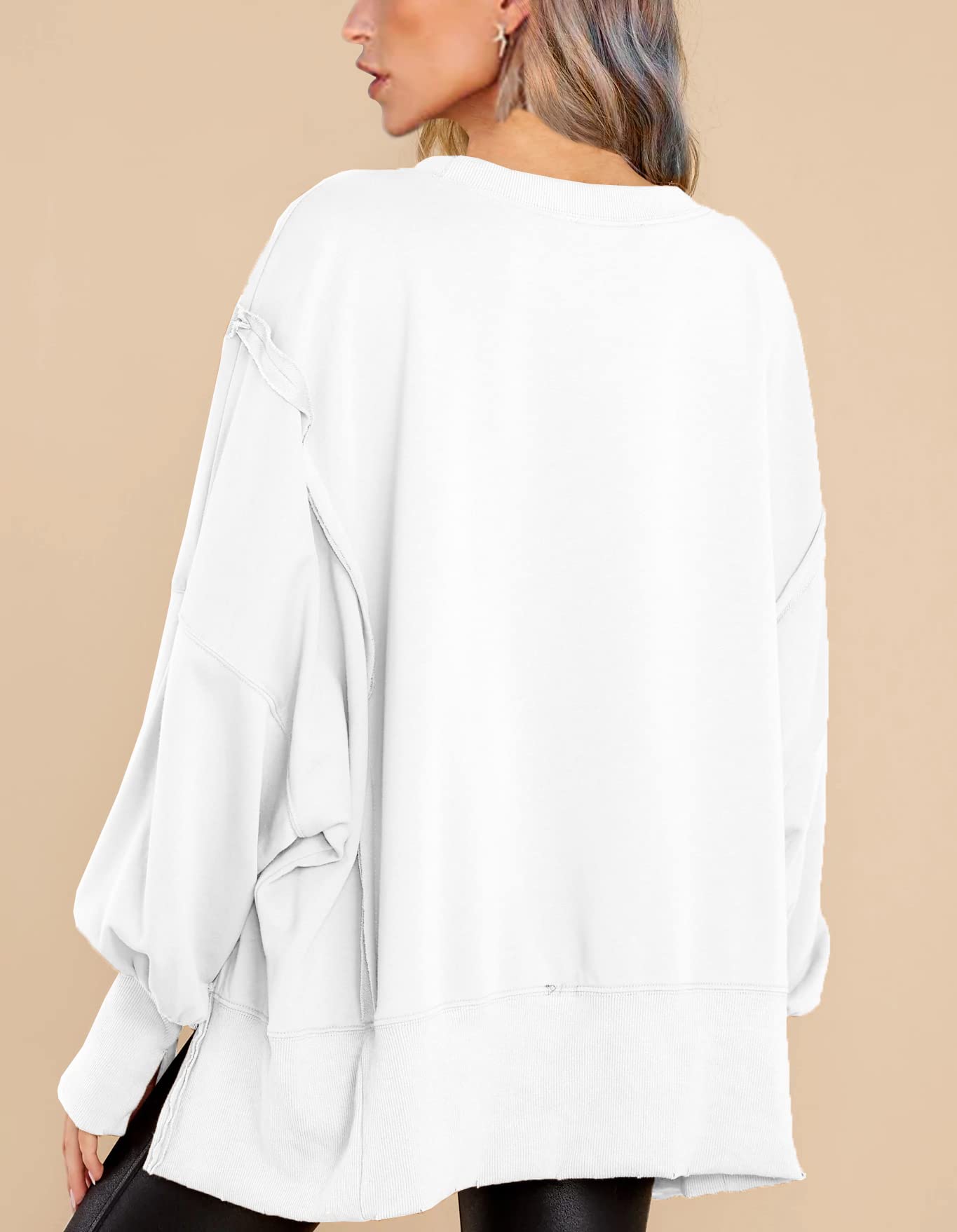 Crew Neck Long Sleeve Pullover Top