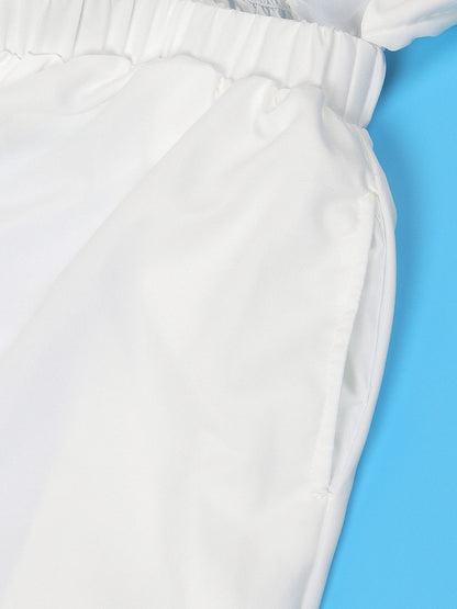 One-Shoulder Ruched Petal Cutout Dress