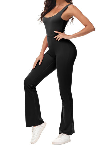 Strappy Cutout Backless Fitted Jumpsuit
