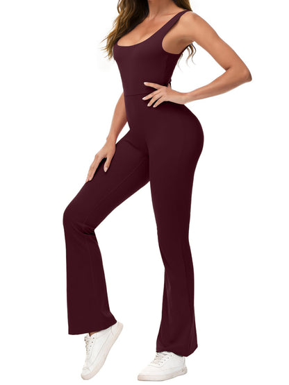 Strappy Cutout Backless Fitted Jumpsuit